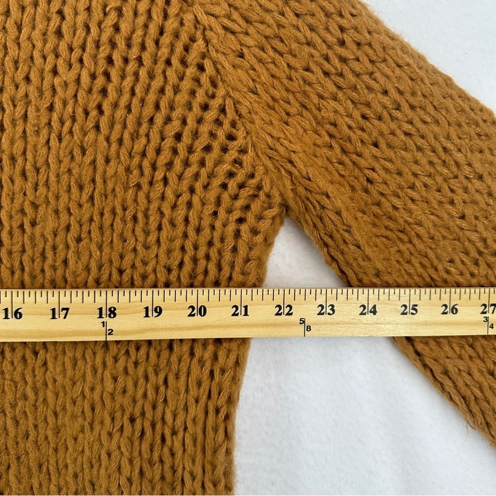 Charlotte Russe Knit Pullover Crewneck Sweater Large Orange - Picture 6 of 9